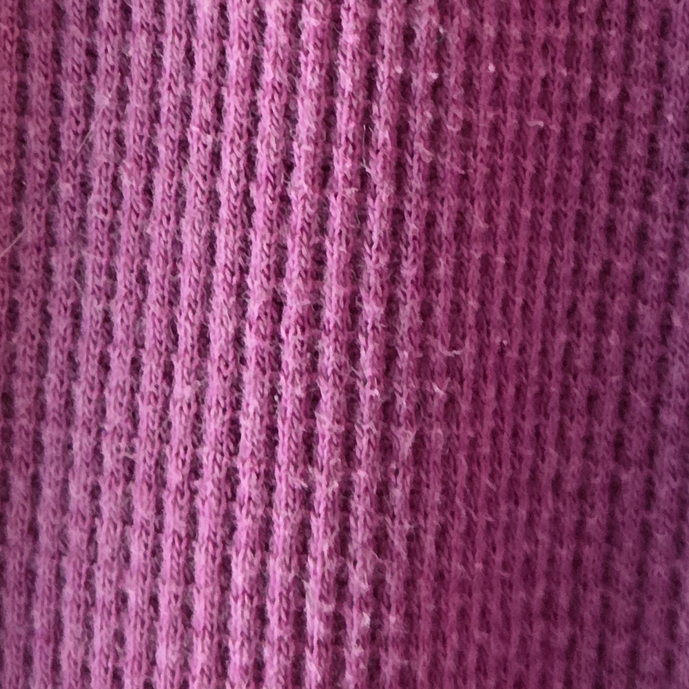 Comfort Wash Ribbed Pullover Sweatshirt in Magenta - Picture 3 of 4